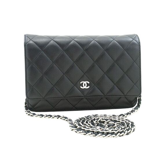 Chanel Handbags - Chanel Wallet On Chain Black Leather Shoulder Bag (Pre-Owned)
